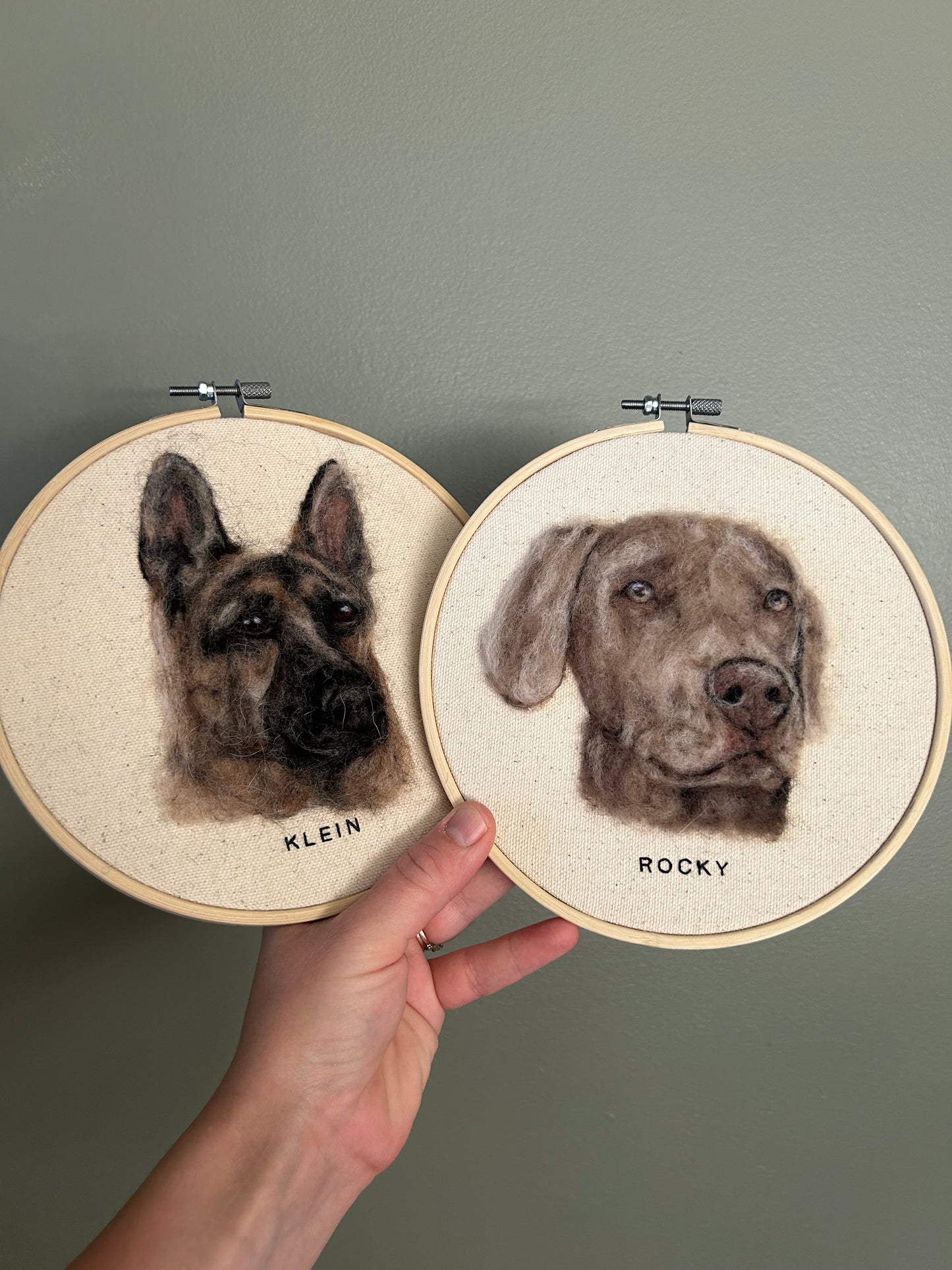 Felted Pet Portrait