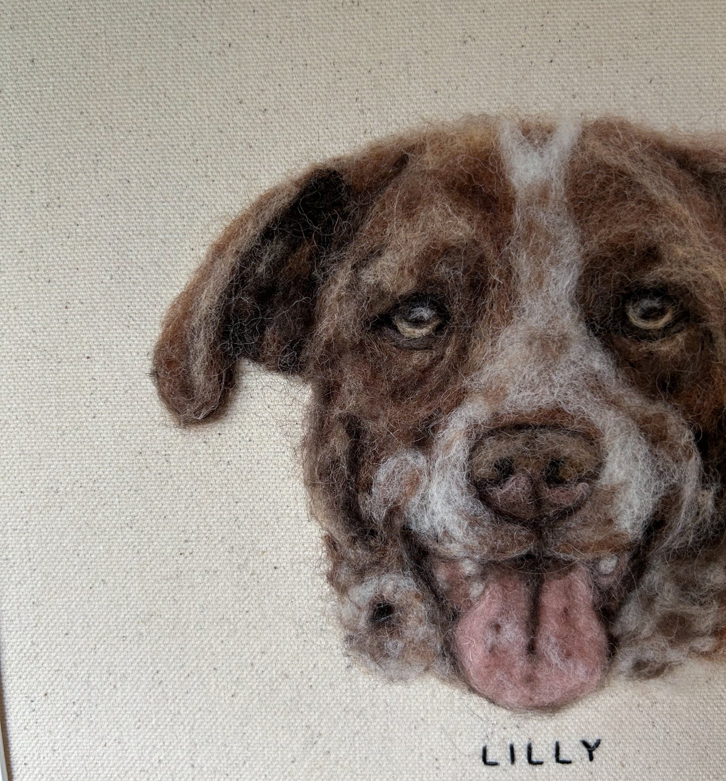 Felted Pet Portrait