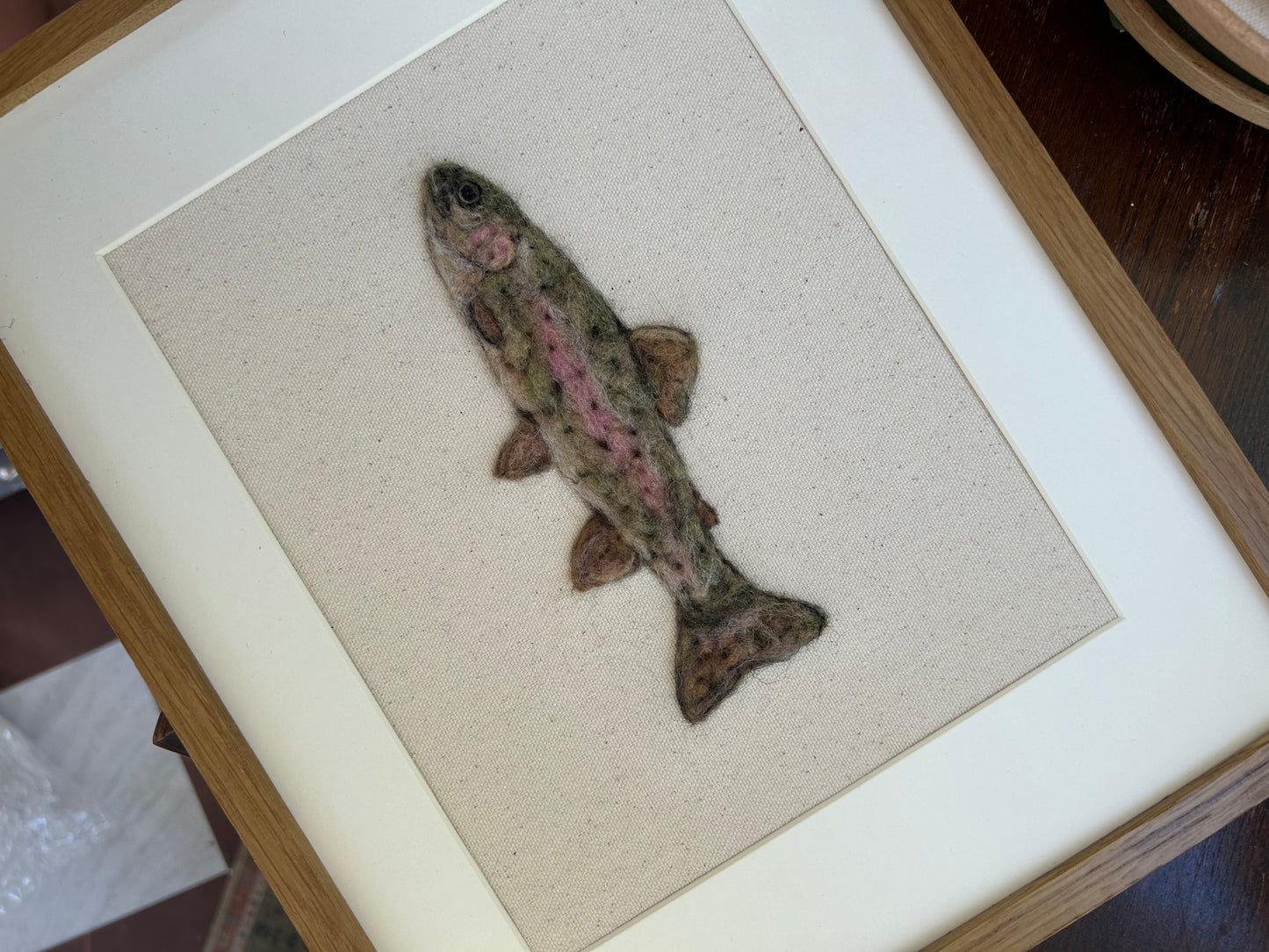 Framed Rainbow Trout Fish